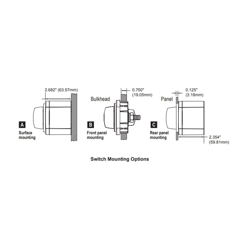 Blue Sea Systems On/Off Battery Isolator Switch With Locking Key, Red, 6006 m‑Series